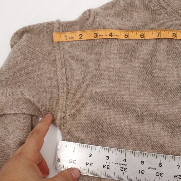 Brochu walker Sweater dress womens Medium Looker layered camel Wool Cashmere - Picture 15 of 16